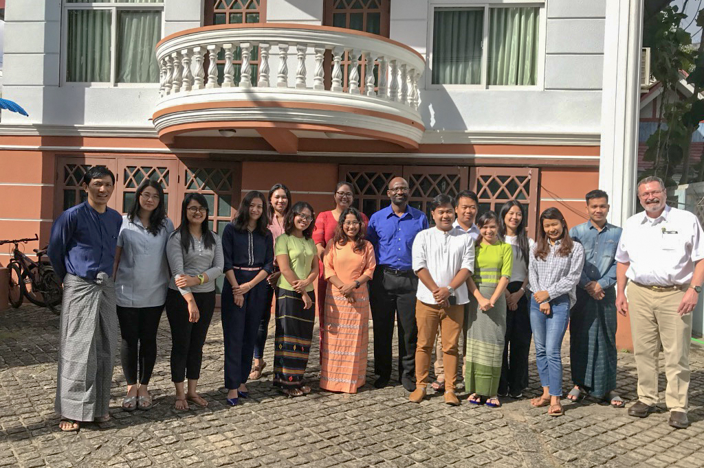 Titus Awokuse in Myanmar