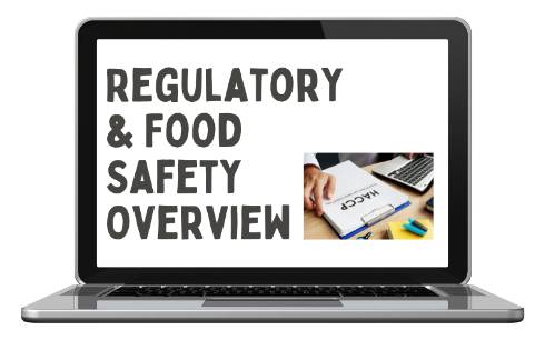 Laptop icon with HACCP document.