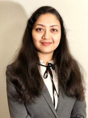 Dr. Debalina Saha enjoys conducting applied research and interacting with her students