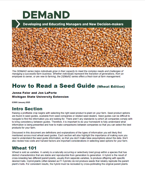 Front cover of bulletin