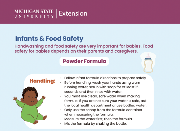 A screenshot of the powder formula flyer.