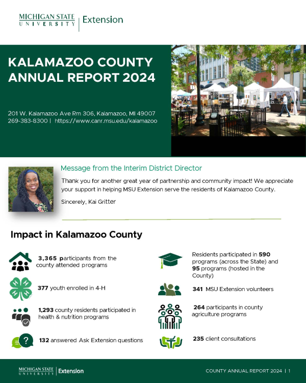 A photo of the first page of the report.