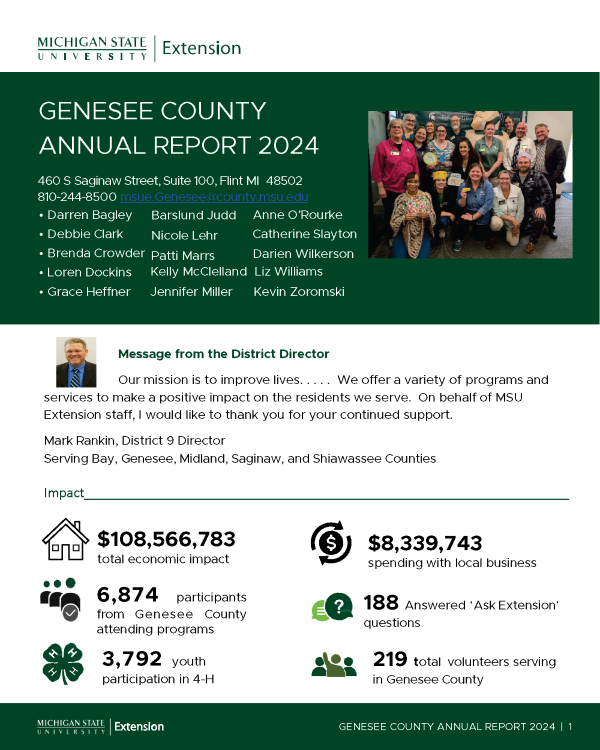 Cover of annual report 2024