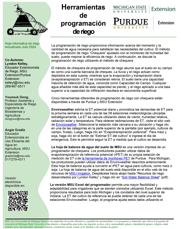 First page of fact sheet.