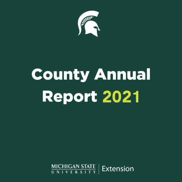 picture of the cover of the Huron County 2021 Annual Report