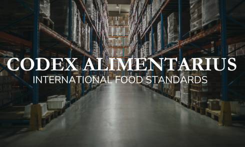 Photo of a warehouse with text that reads 