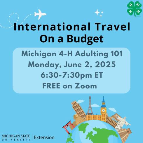 Globe with different international landmarks.