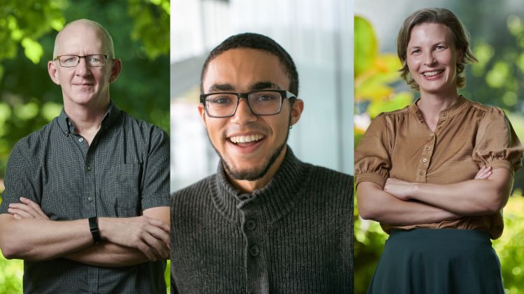 From left to right: Rufus Isaacs, DeShae Dillard, Hannah Burrack