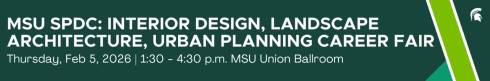 Banner image for MSU SPDC career fair