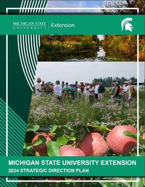 The cover of the MSU Extension strategic direction report.