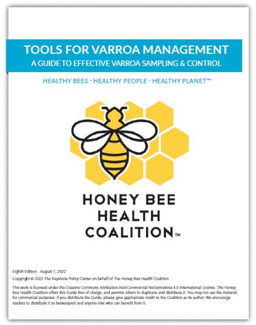 Image of the cover of the Tools for Varroa Management Guide.