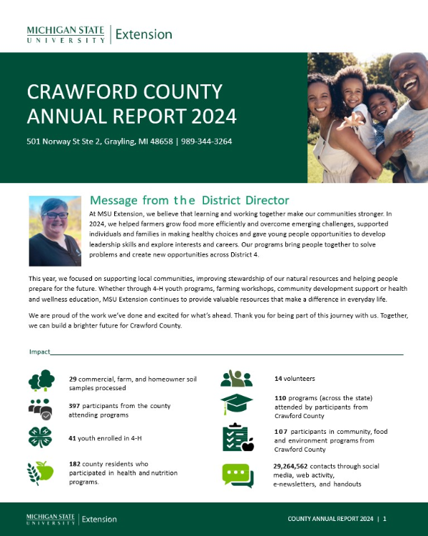 2024 Crawford County Annual Report cover