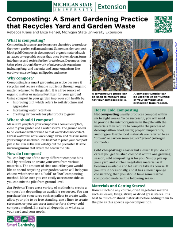 The front page of the tip sheet.