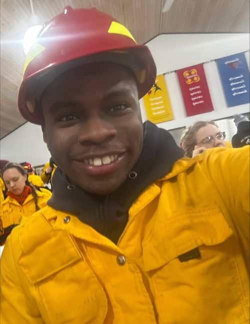 Corey McKenzie, MSU Forestry undergraduate student, posing for a selfie.