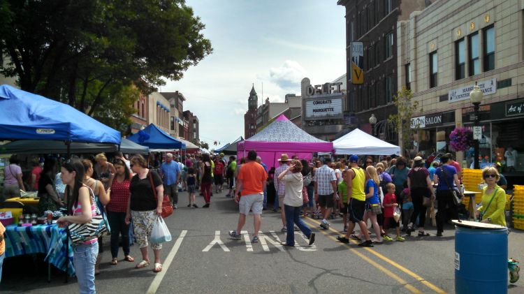 Downtown Marquette Blueberry Festival. Photo by: Brad Neumann