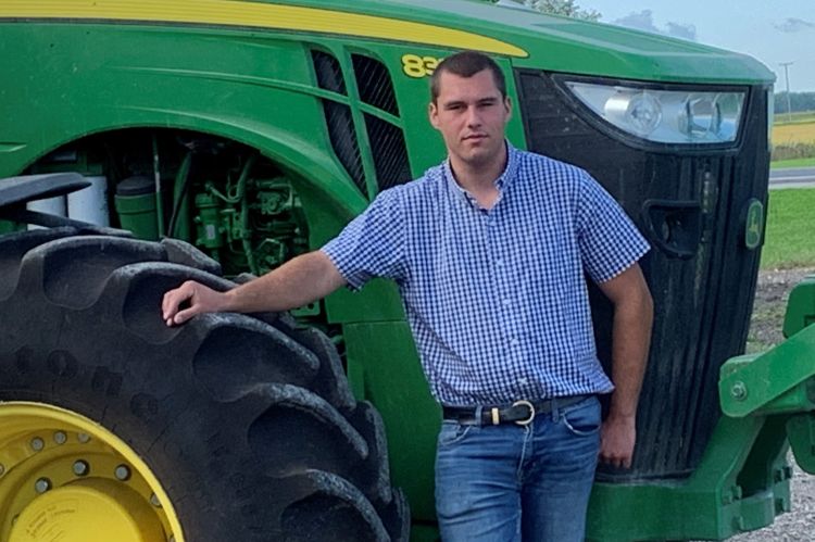 Institute of Agricultural Technology student Drew Rievert.