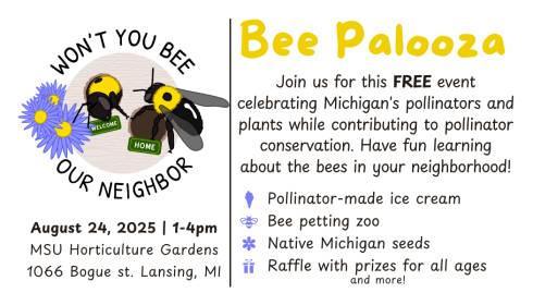 A logo with two bumblebees reads 