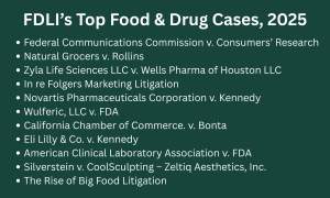 FDLI Publishes Case Studies on Top Food & Drug Law Cases of 2025