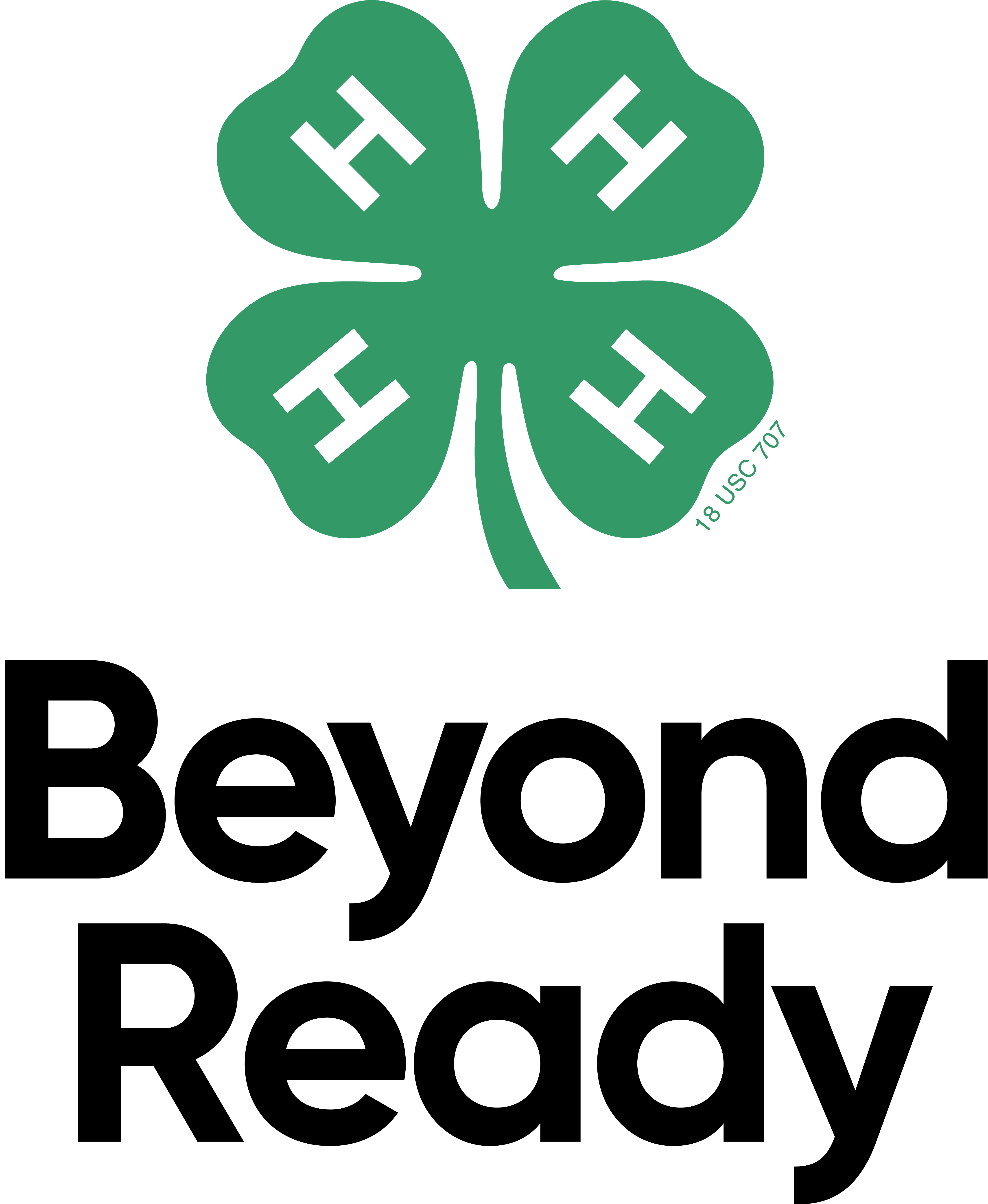 green clover with words beyond ready.