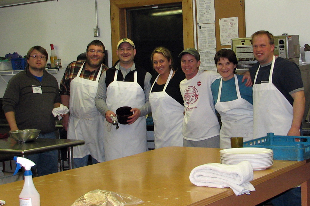 2011-12 LAP Wilderness adventure group prepares dinner
