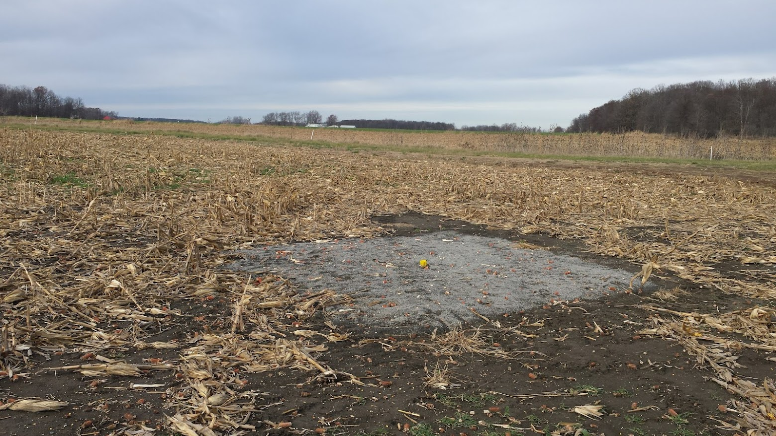 Blind inlet backfilled with steel slag (photo credit: Chad J. Penn).