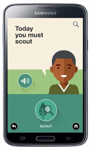 Android mockup of an app