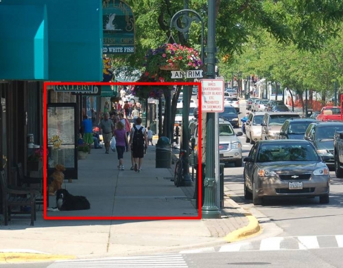 Pedestrian-friendly streets